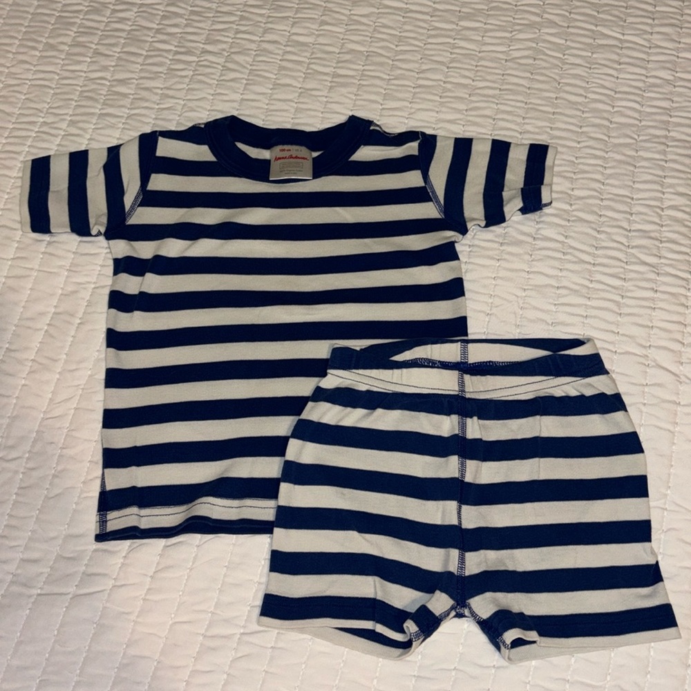 Hanna Andersson striped short pajamas